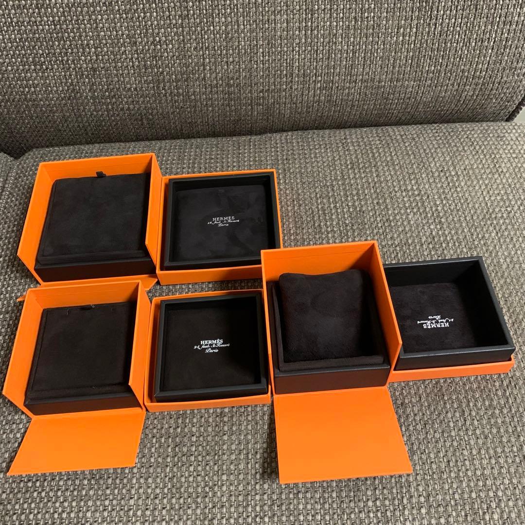 正規品　美品エルメス　アクセサリーネックレスなど　空箱ケース3セット