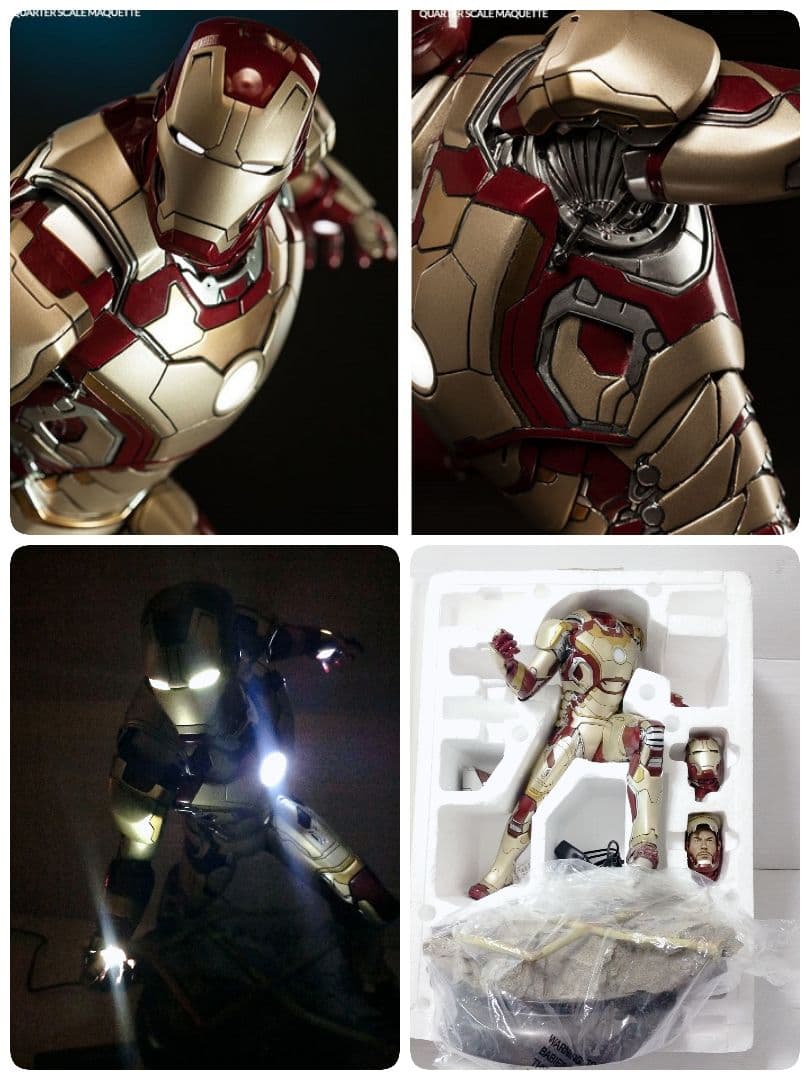 激レア-箱有り・点灯確認済】アイアンマン フィギュア サイドショウ