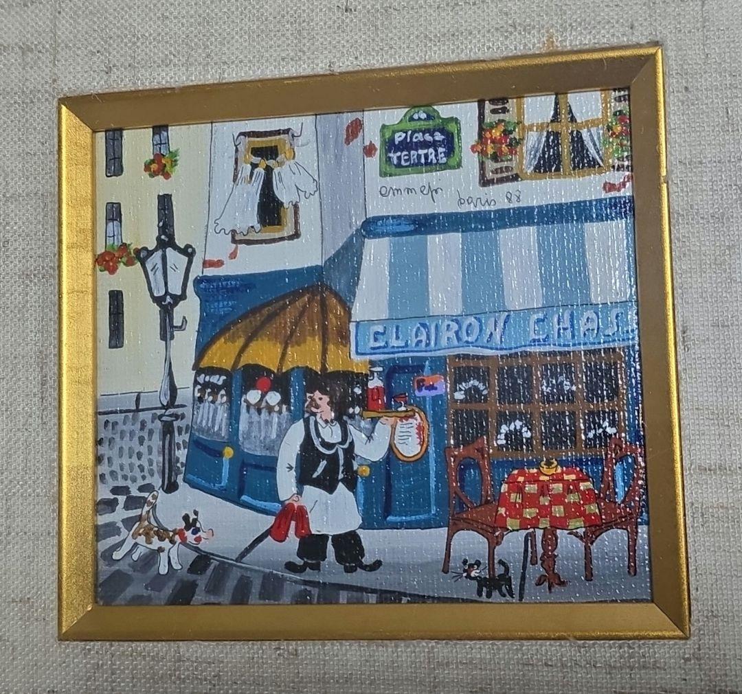 絵画 　パリ　油絵