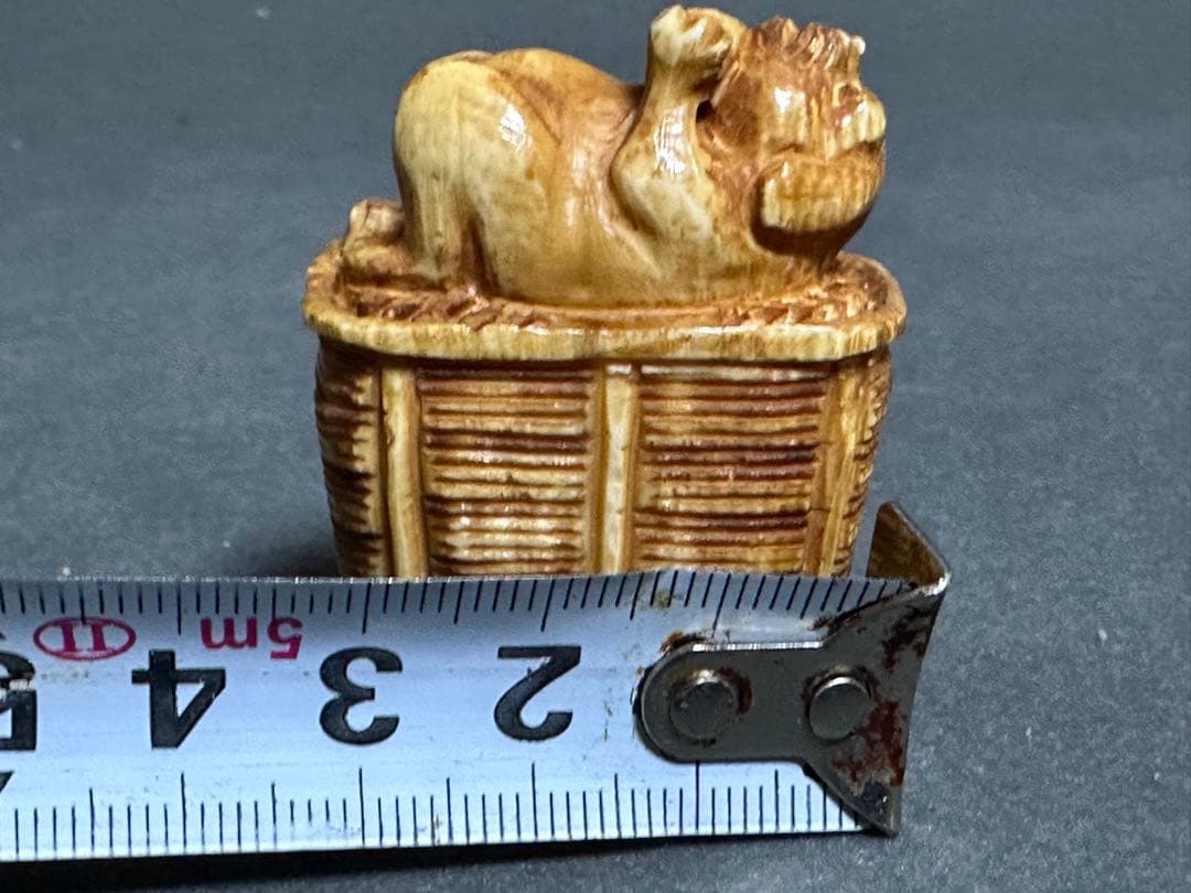 根付 ネズミ 鼠 彫刻 置物 細密細工 骨董 アンティーク - メルカリ