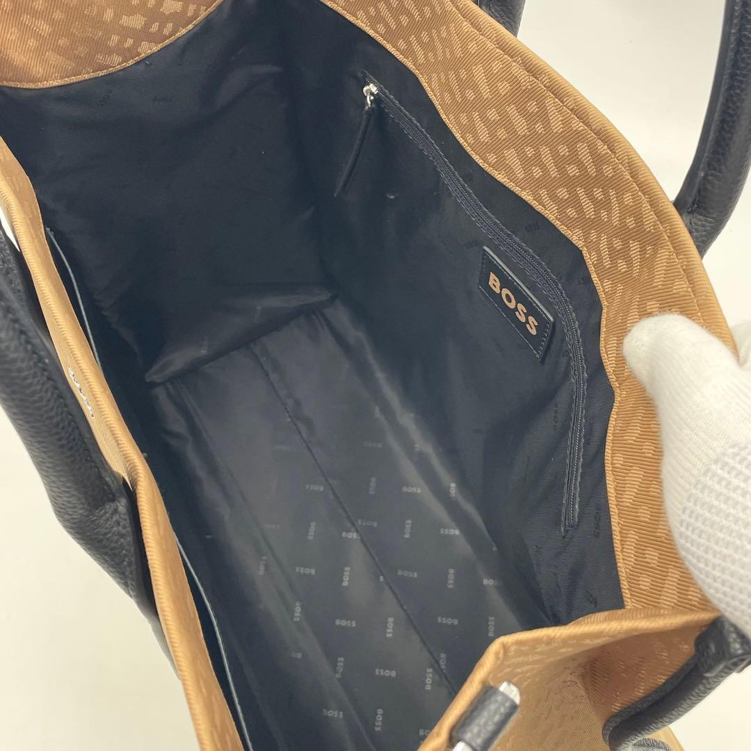 未使用級•現行】HUGO BOSS モノグラムツイル トートバッグ 2way - メルカリ