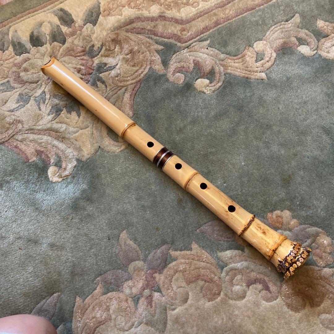 152 尺八　一尺八寸管　銘よめません