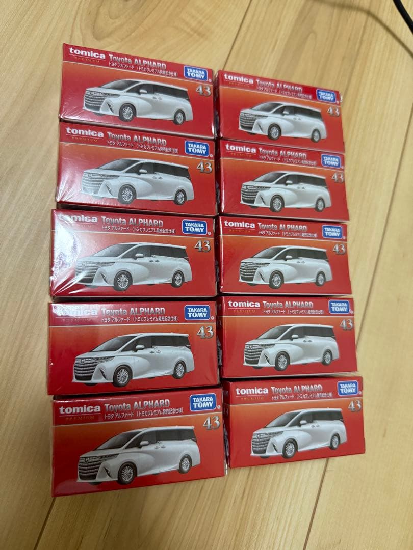 トミカプレミアム 43 トヨタ アルファード 発売記念仕様 10個セット 新品