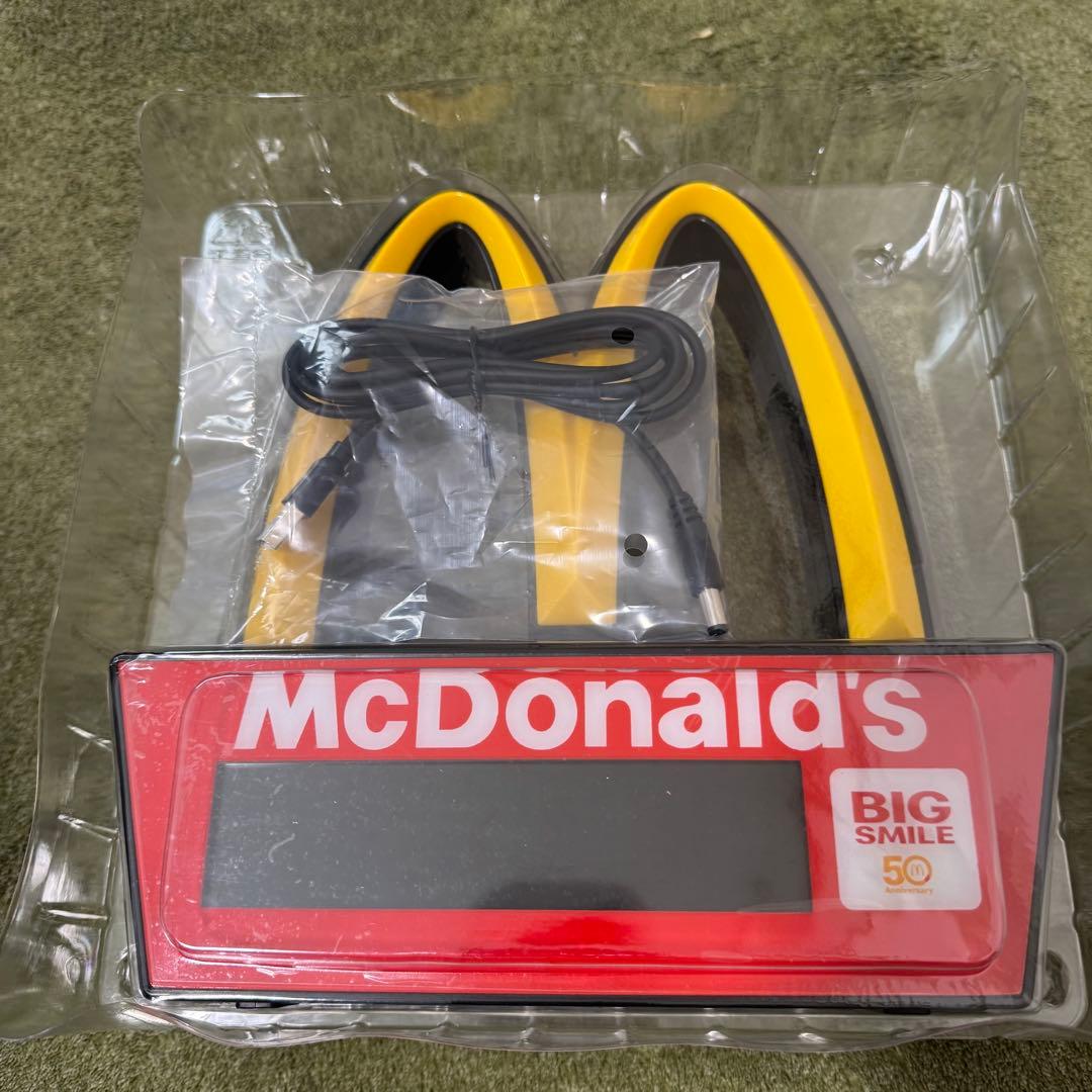 ゴールデンアーチLEDクロック マクドナルド