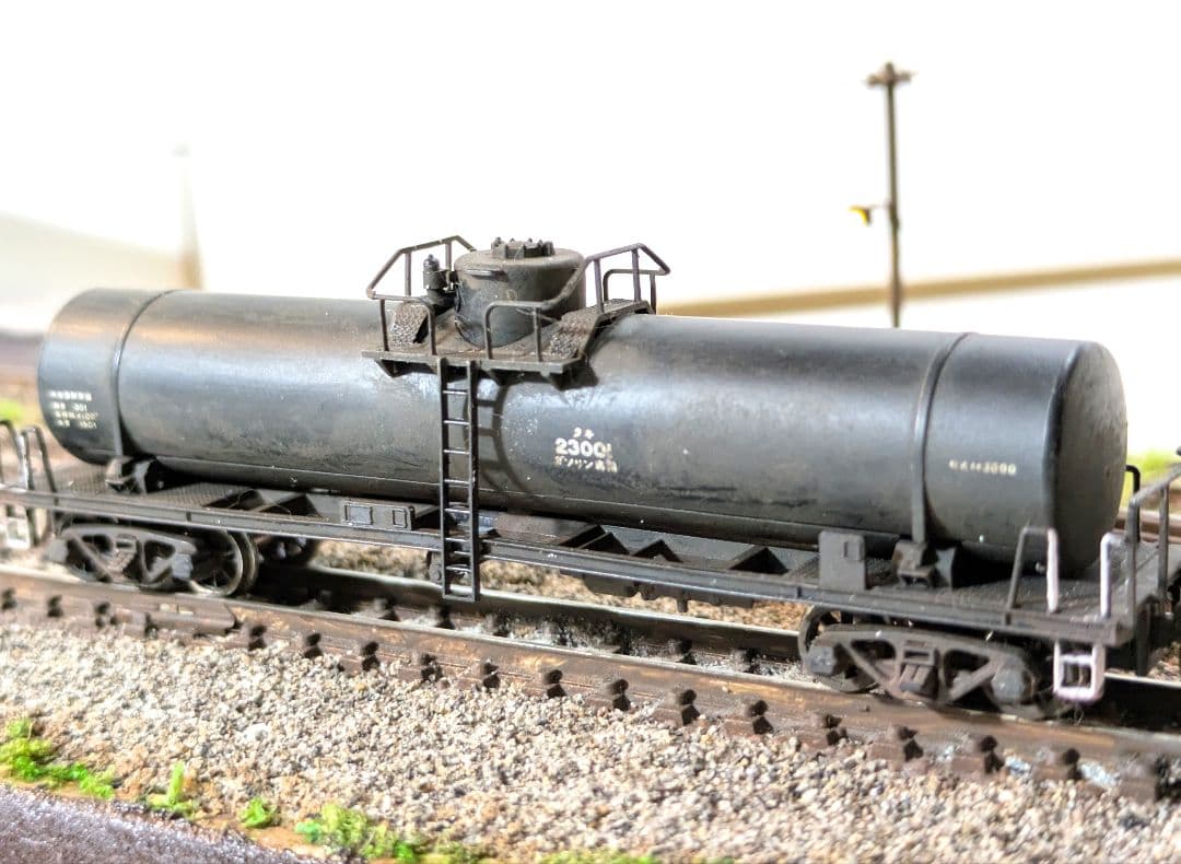 食*ン様 Nゲージ・ジオラマ展示台【昭和の貨車留置線】※タンク貨車