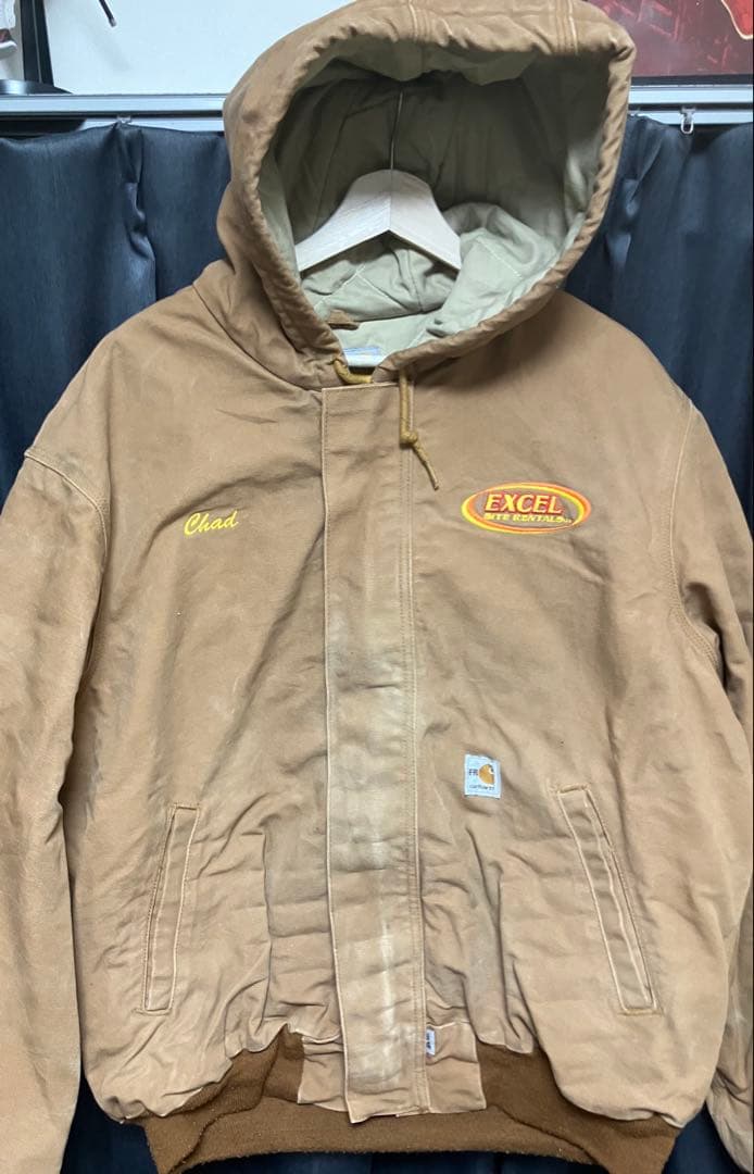 80s 90s USA製 カーハート アクティブジャケット ブラウン系