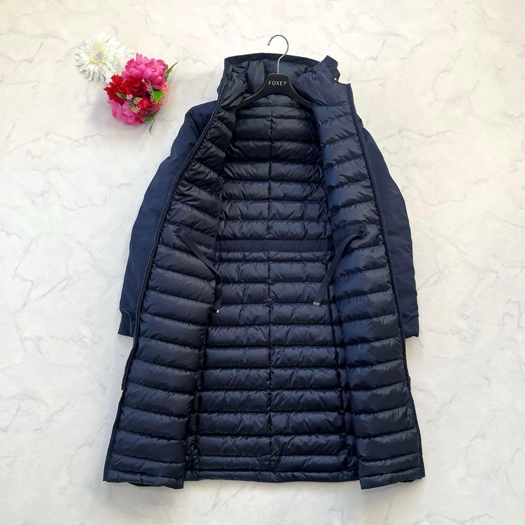 美品☆セオリーリュクス リバーシブルダウンコート フード付き