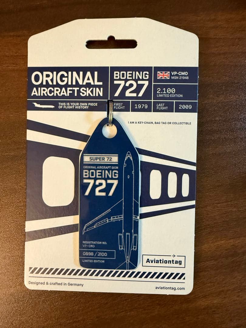 Aviationtag 初B727 紺色 Aviationtag 初B727 紺色 Aviationtag 初B727 紺色 ボーイング727-200