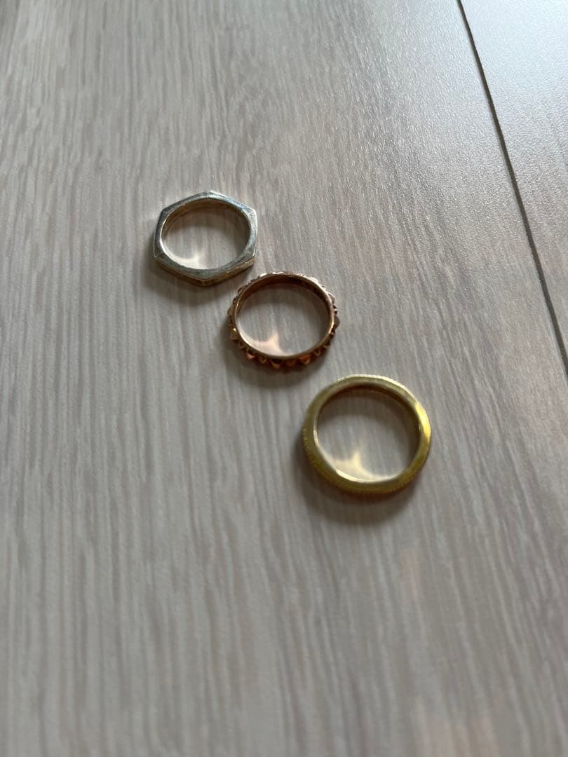 END CUSTOM JEWELLERS リングセット END CUSTOM JEWELLERS｜3 スタック リング ゴールド シルバー 指輪 3連