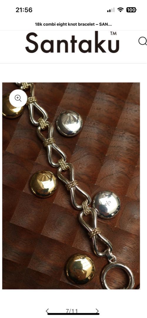 限定品】Santaku eight knot 18KGOLD bracelet - メルカリ