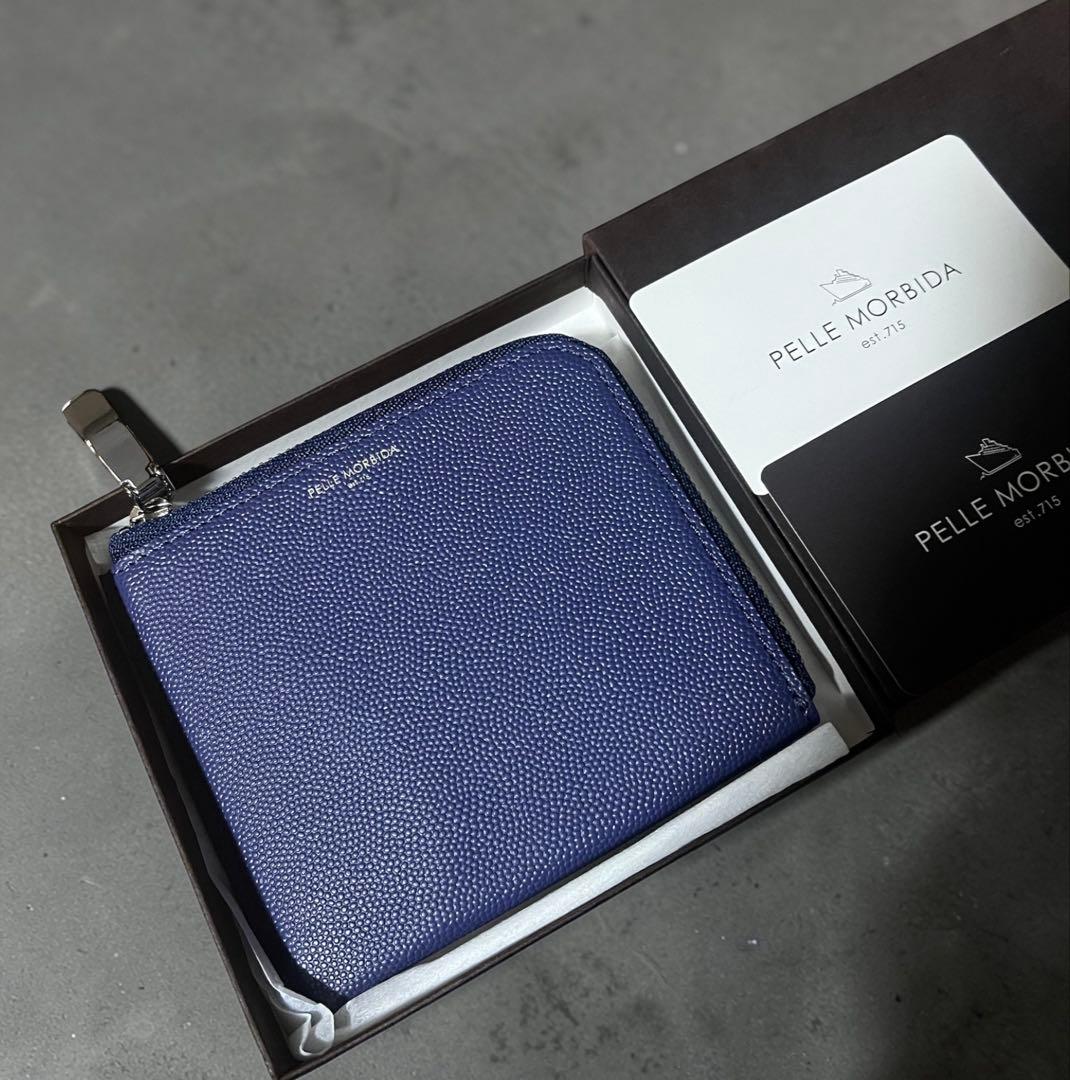 PELLEMORBIDA ペッレモルビダ ネイビー コインケース - メルカリ