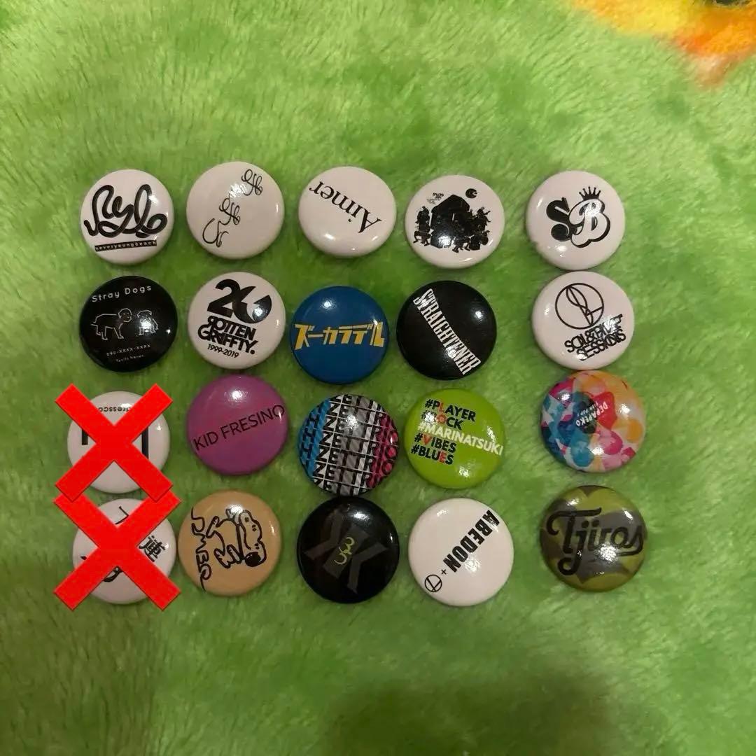 ライジングサンロック・フェスティバル限定缶バッジ18個セット - メルカリ