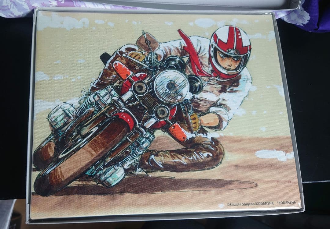 しげの秀一　原画展　バリバリ伝説　キャンバスボード