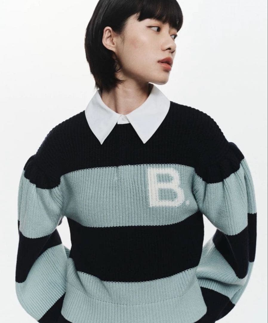 bibiy B. POLO KNIT - メルカリ