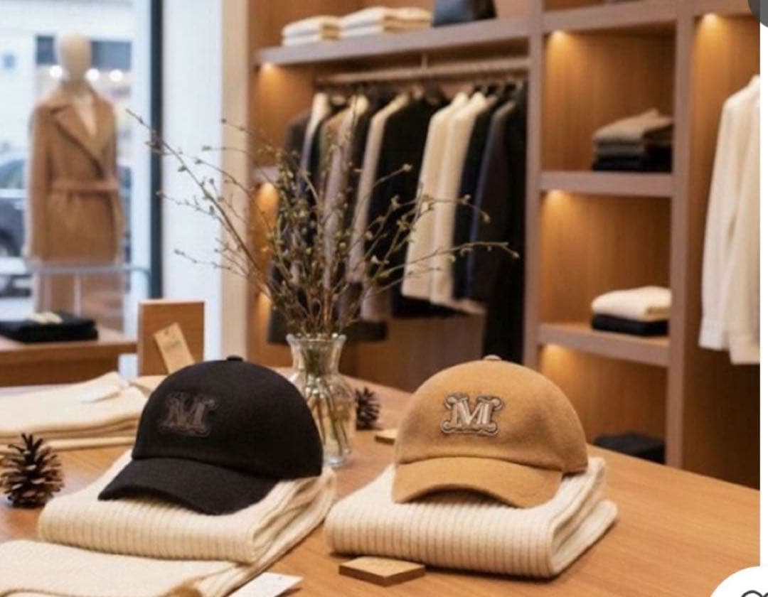 キャメル テディベアキャップ Mロゴ ファーキャップ teddy melange