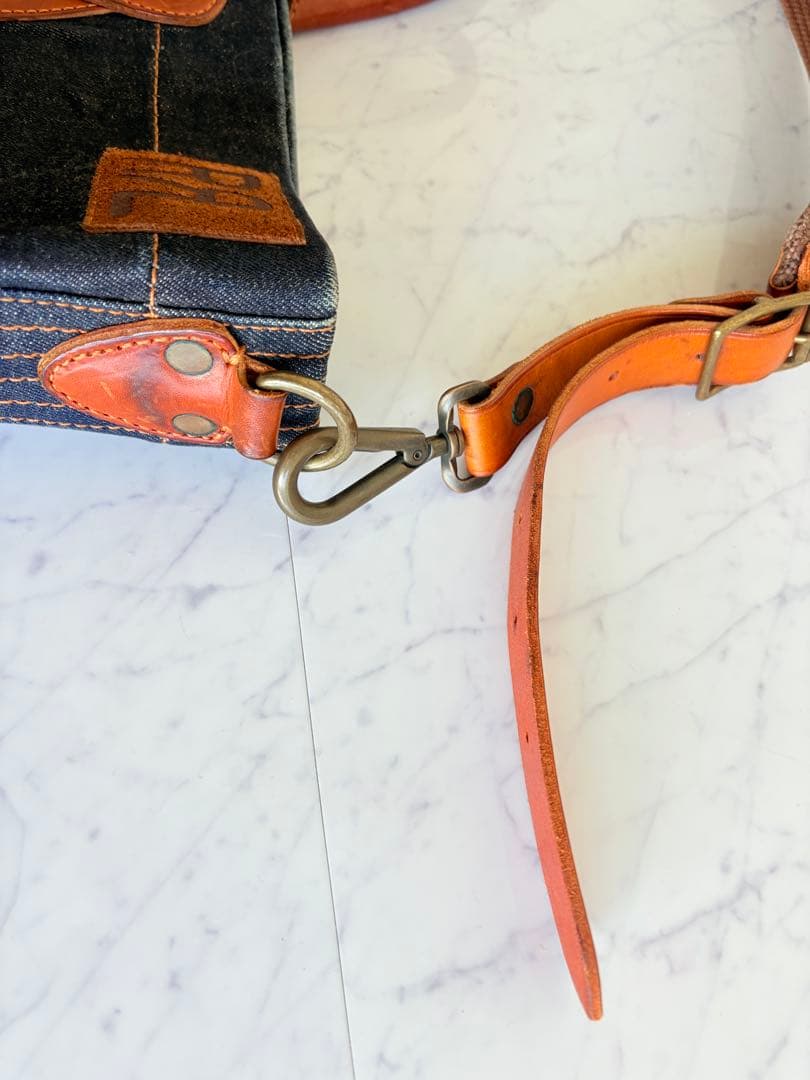 トッシー様 専用 希少 美品 RRL デニム レザー トート バッグ - メルカリ