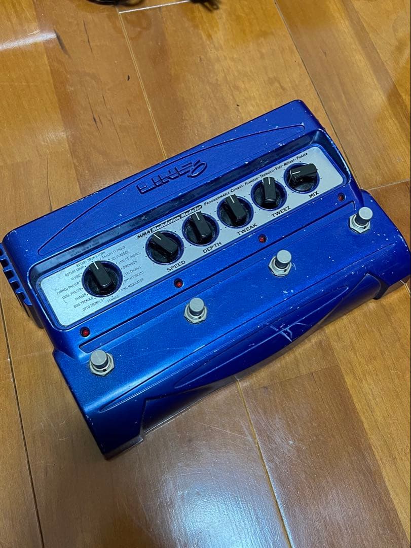 純正アダプター付Line 6 MM4ギターエフェクター モジュレーション