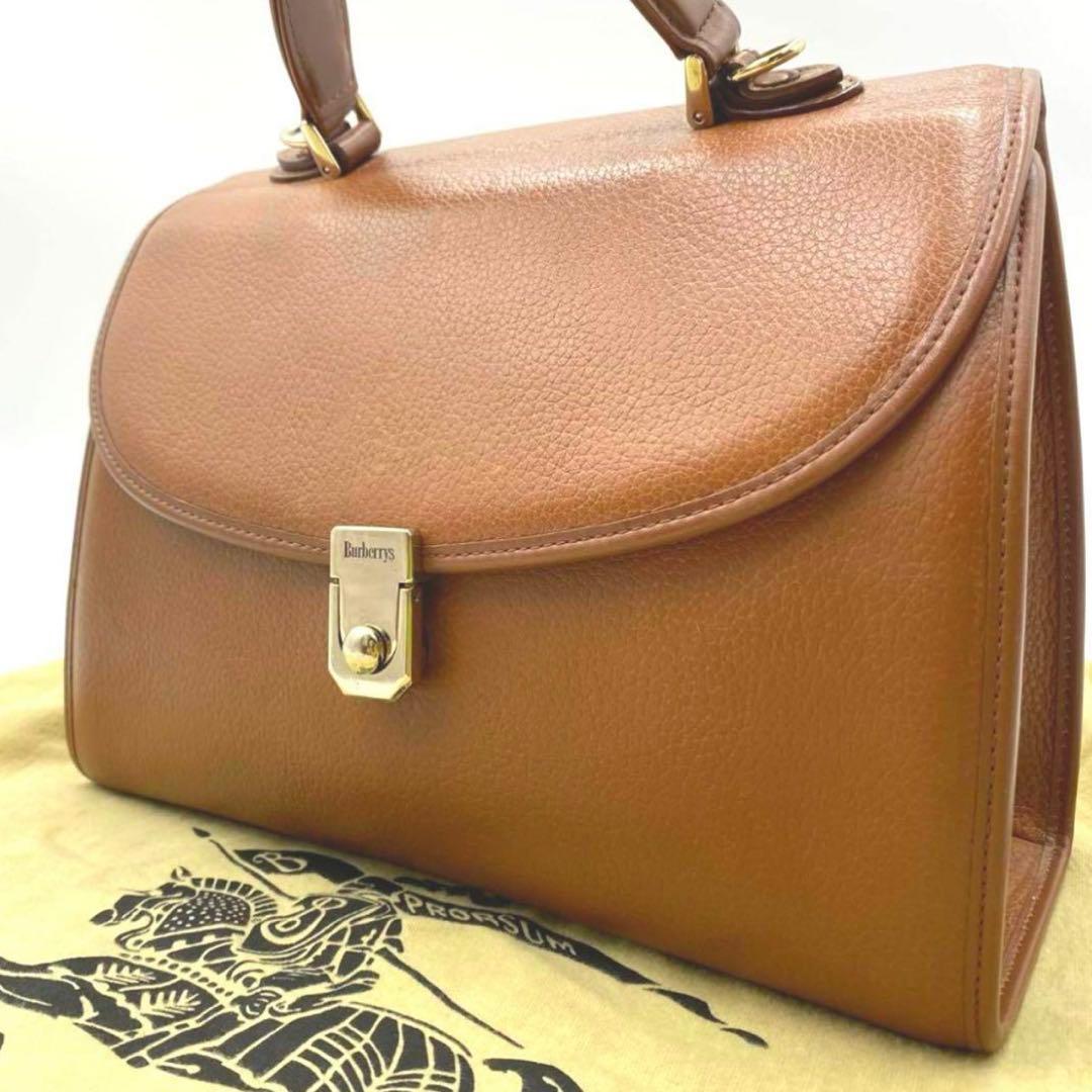 【美品】BURBERRY ハンドバッグ 本革