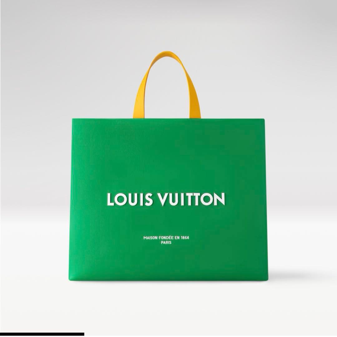 新品未使用LouisVuitton ショッパートートMM グリーン　ルイヴィトン