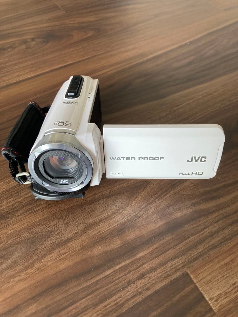 JVC フルHD ビデオカメラ 60倍ズーム 防水　専用ケース付き