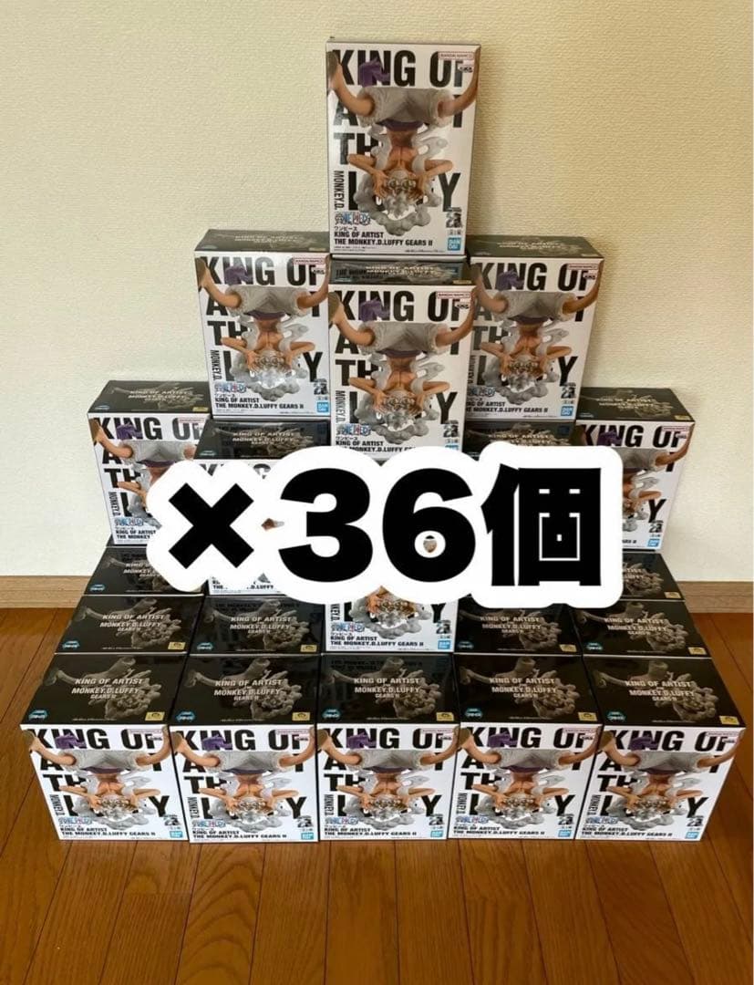 【36個セット】ワンピース King Of Artist ニカ ギア5 ルフィ