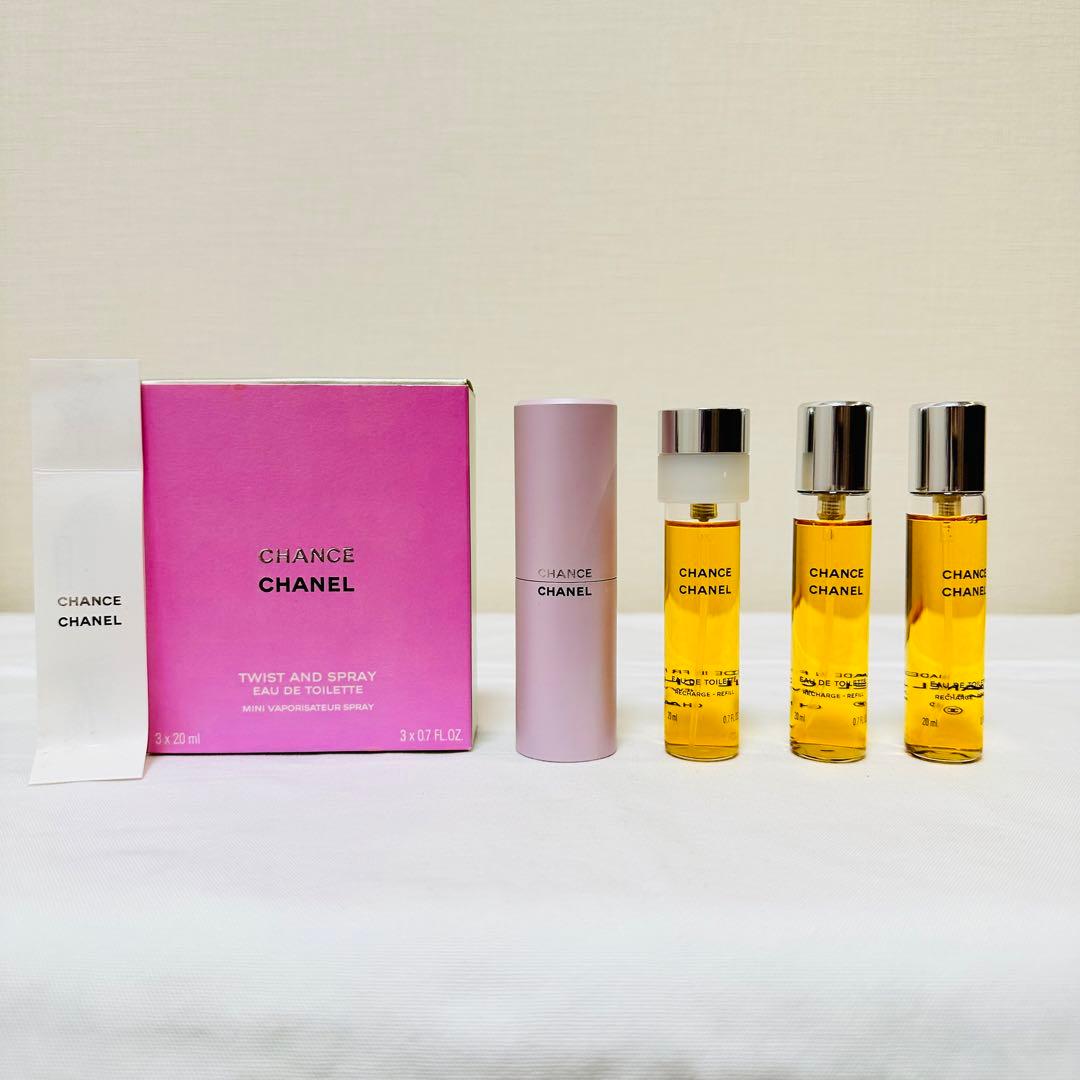 新品　シャネル　チャンス　ツイスト&スプレー　香水　本体＋20ml 3本セット