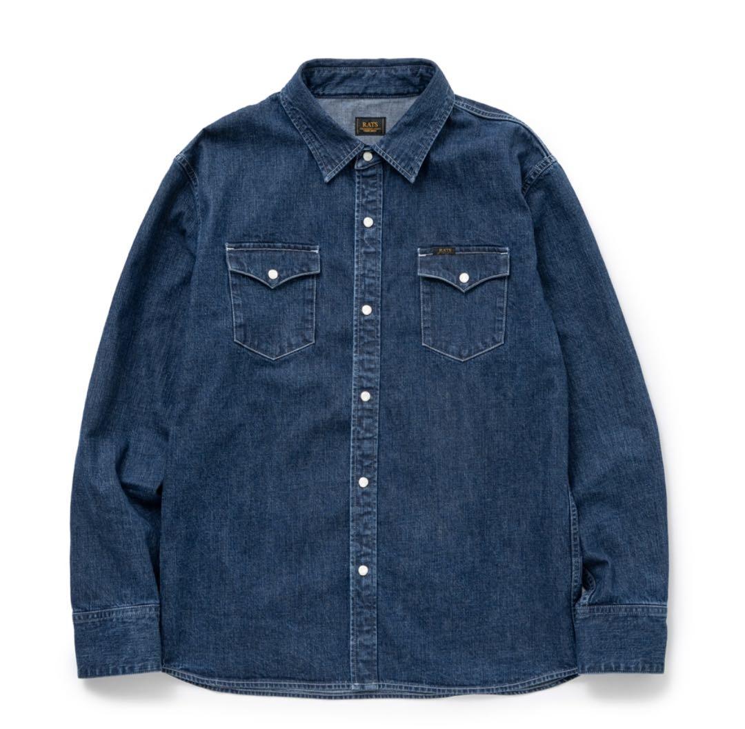RATS/DENIM SHIRT（INDIGO）XL デニムシャツ