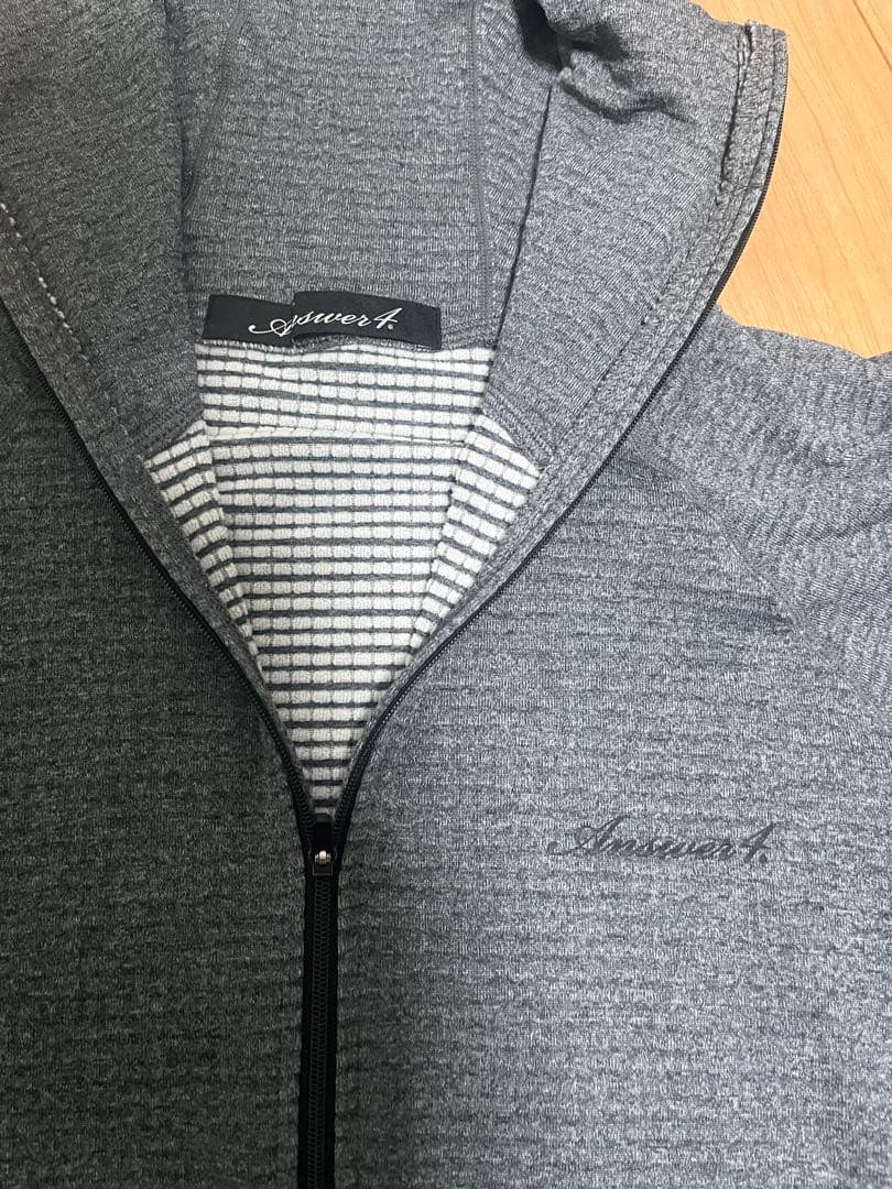 Answer4 パワーグリッド フルジップ フーディ Mサイズ アンサーフォー / パワーグリッド フルジップフーディ – Run boys! Run