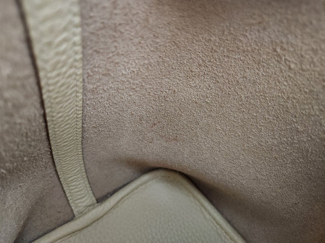 オーダーバック 牛革バック キューブバック ベージュ 白系 PMサイズ