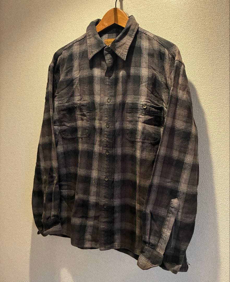 ST.JOHN'S BAY オンブレチェックシャツ L セントジョンズベイ 古着 セントジョンズベイ ST.JOHN'S BAY オンブレチェック 長袖