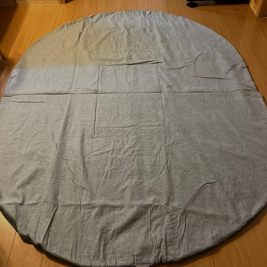 無印良品 綿フランネルヘリンボーンこたつふとん・楕円・長方形用