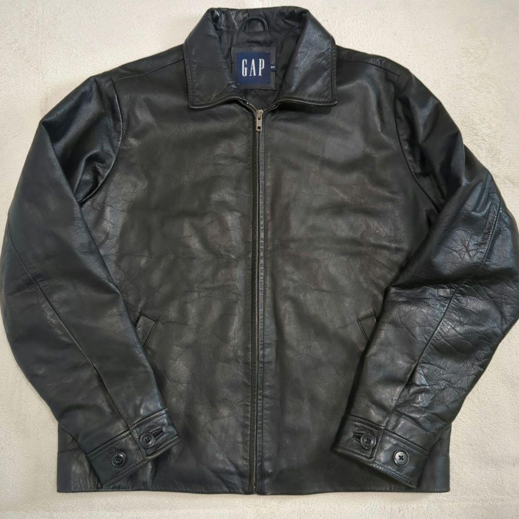 美品 オールドギャップ レザージャケット ブルゾン 牛革 Sサイズ ブラック