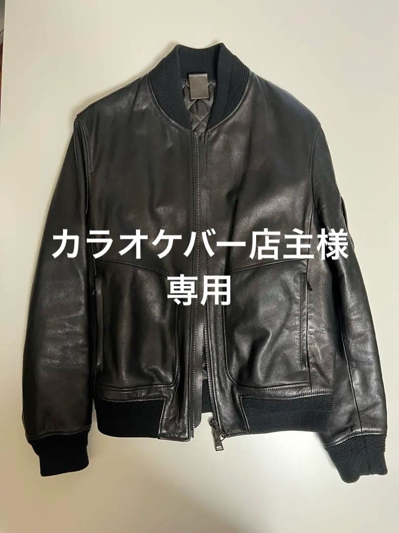 【RUFFO】MA-1タイプ レザーブルゾン　サイズ50 BRILLA per il gusto（ブリッラペルイルグースト）の「RUFFO / MA-1