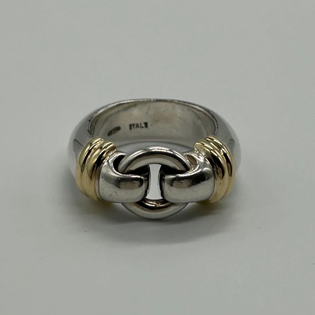 ティファニー TIFFANY サークルリング 9号 YG コンビヴィンテージ