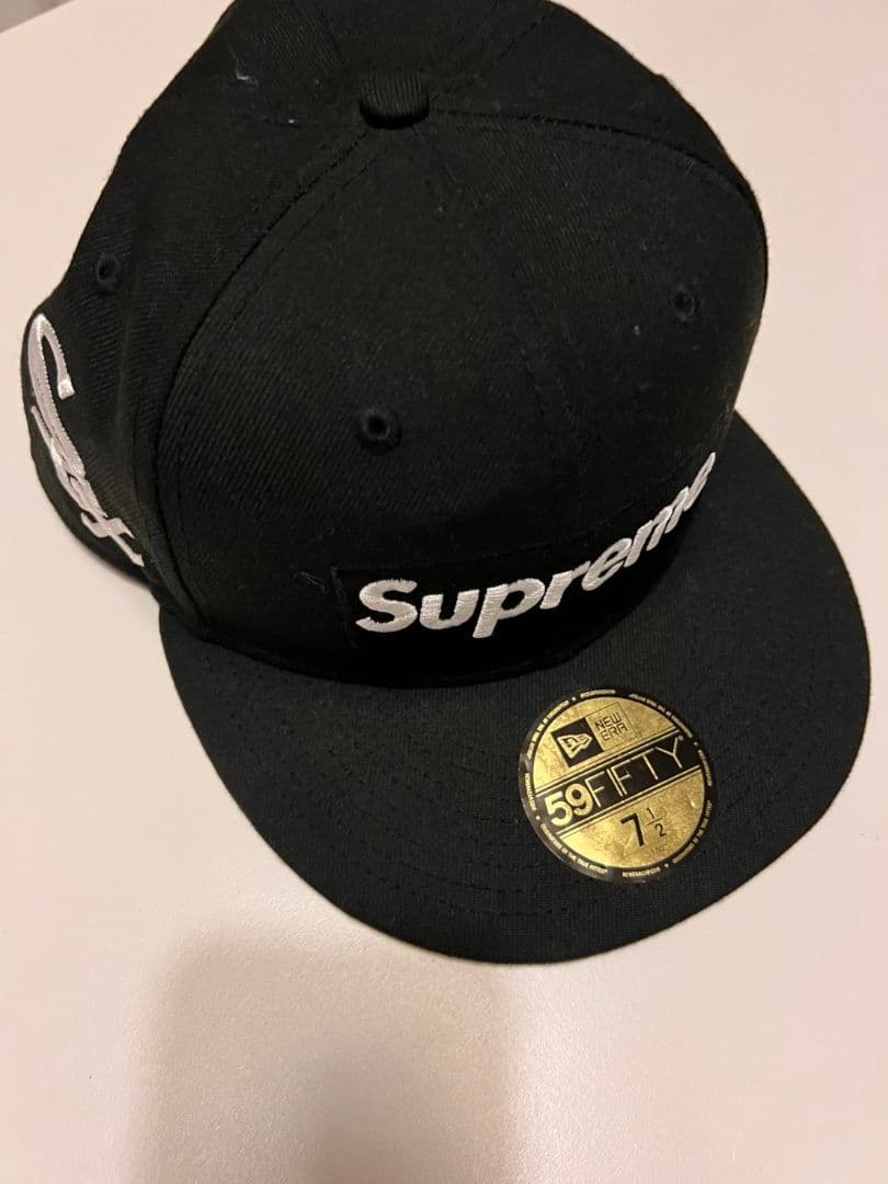 Supreme 59FIFTY ブラックキャップ 7 1/2