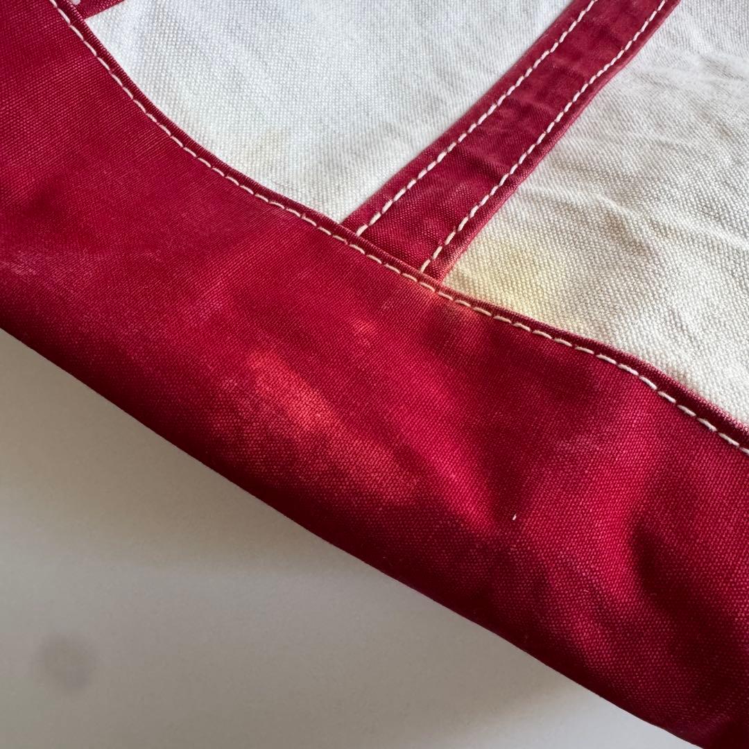 70s 80s L.L.Bean トートバッグ レッド タグなし