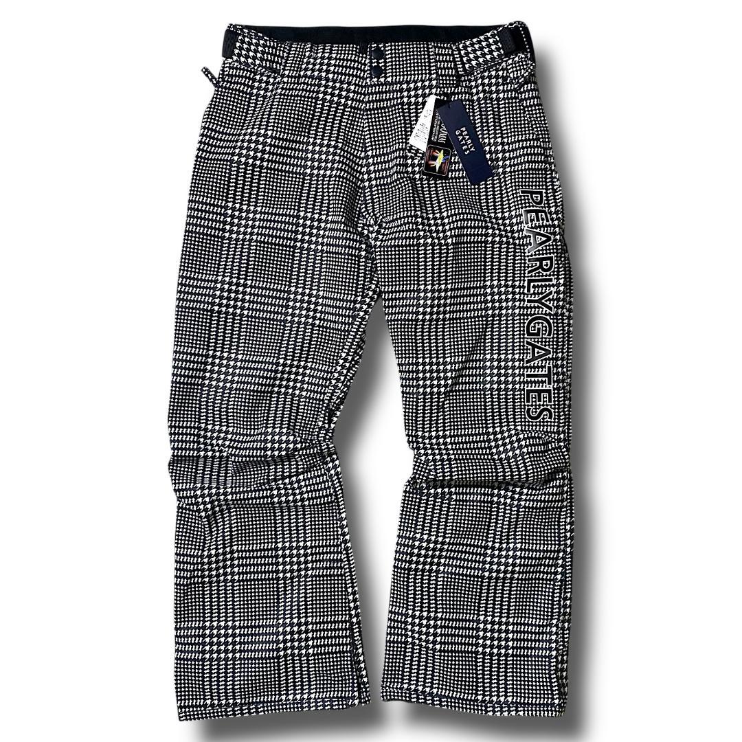 定価10.6万 L パーリーゲイツ 千鳥格子柄 スノーウェア スノボ 上下