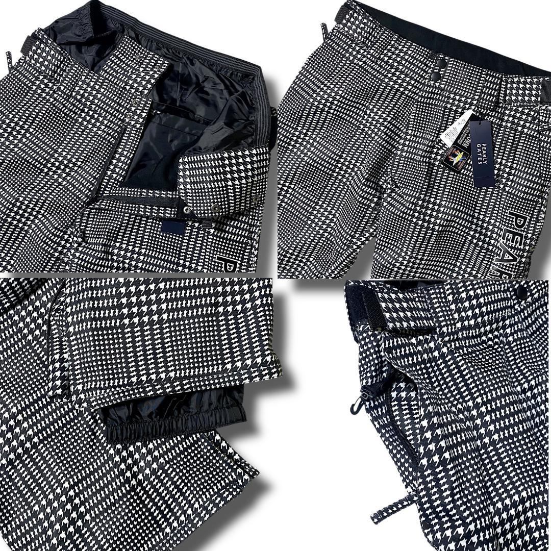 定価10.6万 L パーリーゲイツ 千鳥格子柄 スノーウェア スノボ 上下