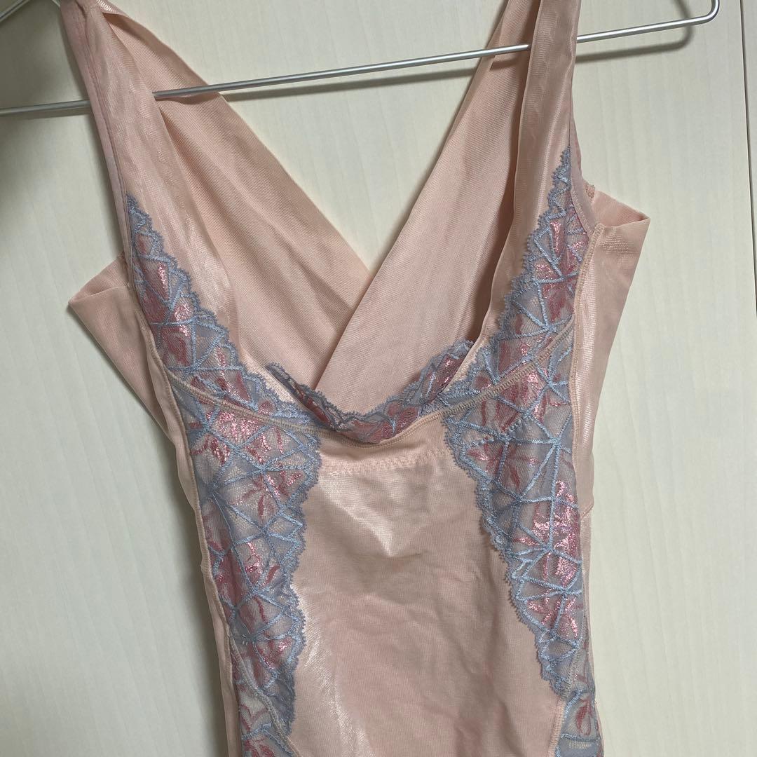 MARUKO ピンク レース ボディスーツ 70T