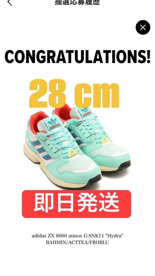 adidas ZX 8000 atmos G-SNK11 ´Hydra´28cm