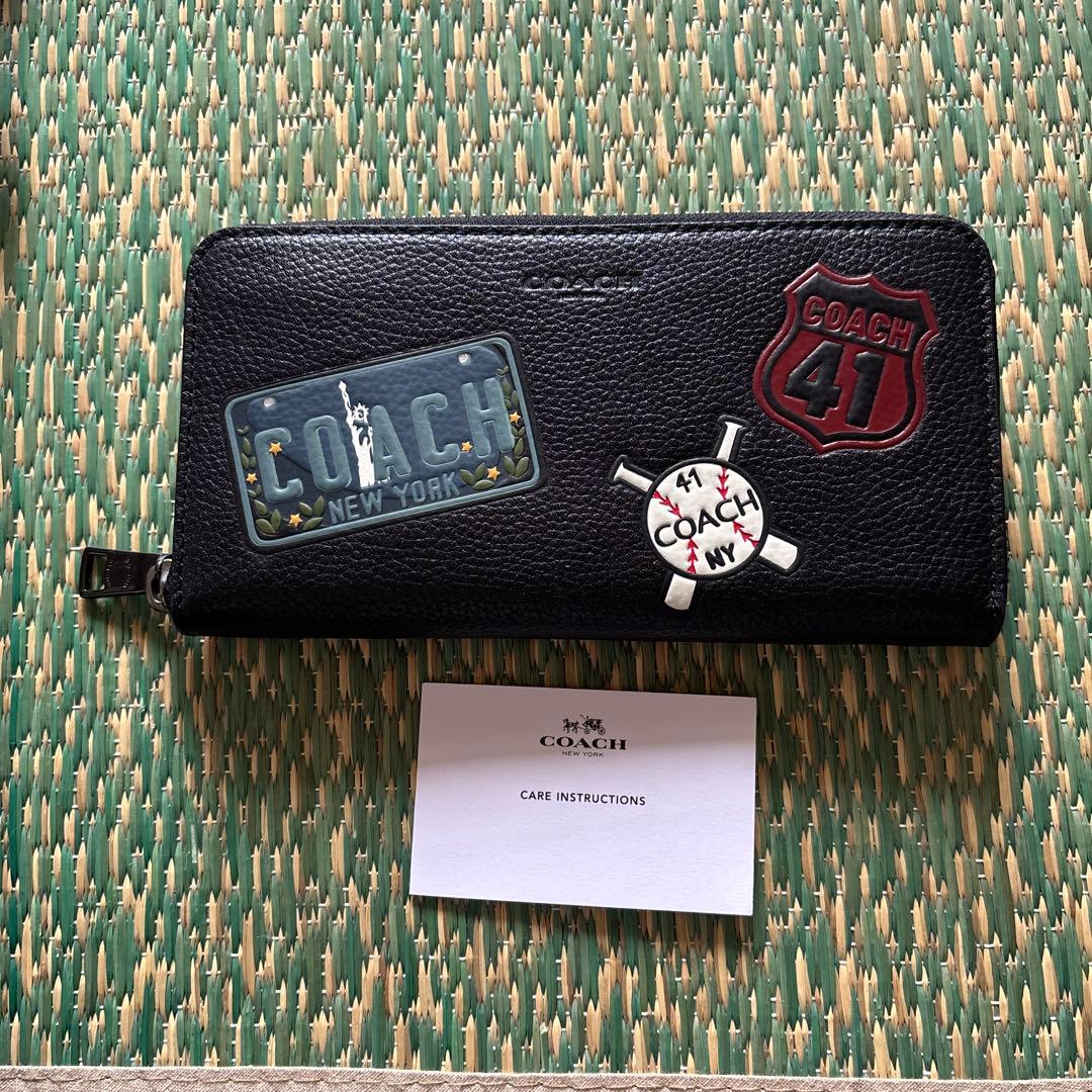 コーチメンズ長財布野球柄☆新品
