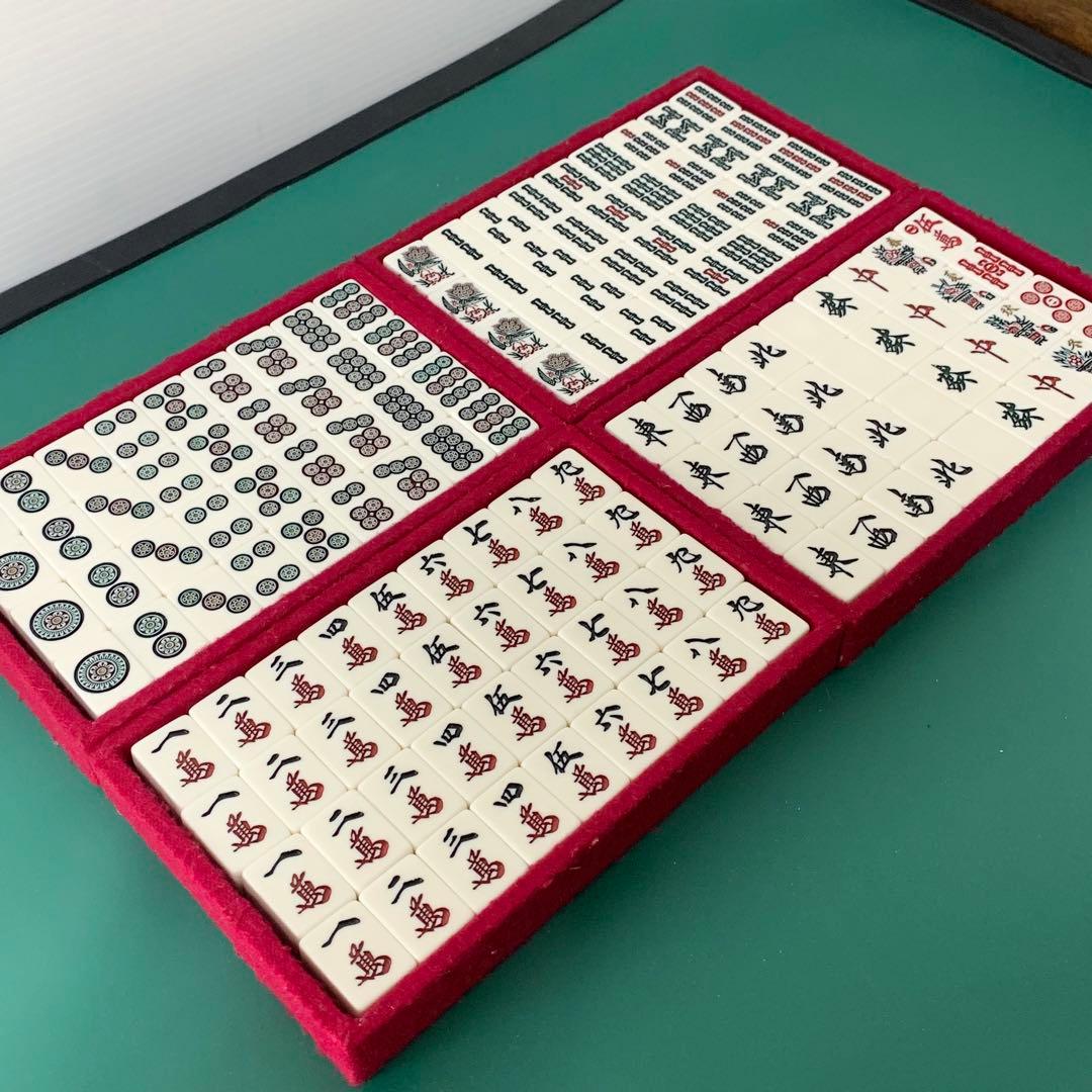 ミズノ丸一 家紋牌 麻雀牌 昭和レトロ 背黒牌 法悦 やまと - メルカリ