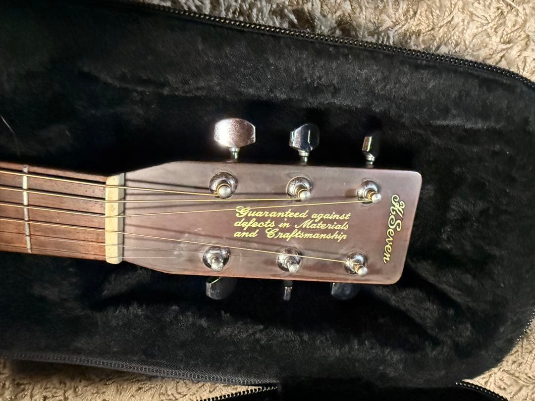 K.Seven アコースティックギター YW-300 Gekko W-300 京都老舗「月光堂」Japan Vintage Acoustic Guitar