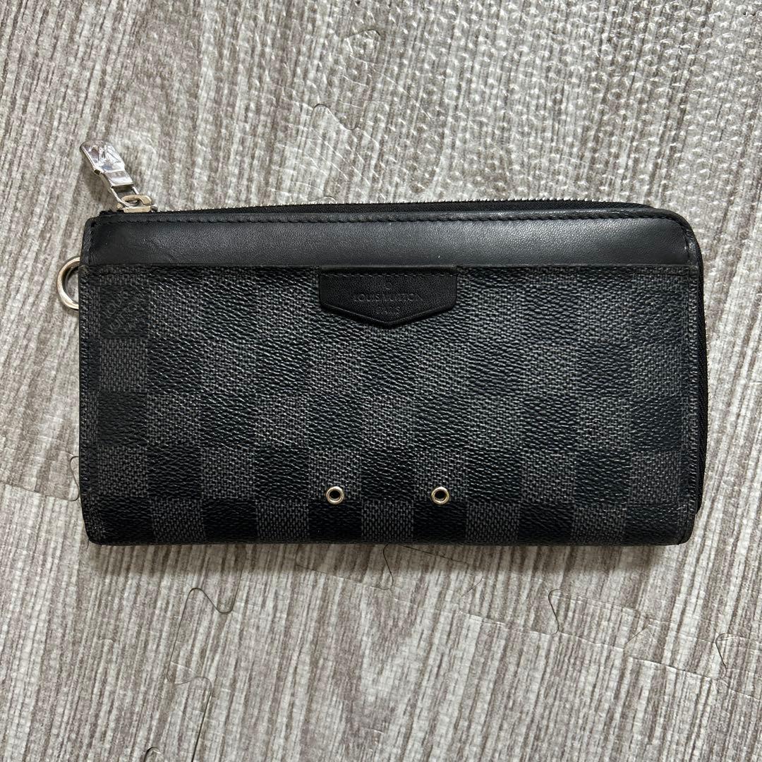 Louis Vuitton ダミエ ブラック 長財布 - メルカリ