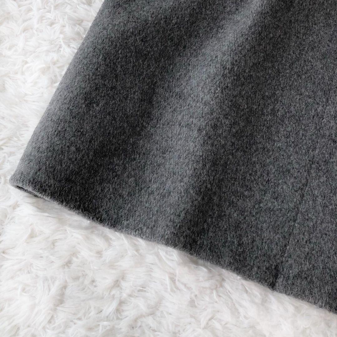 美品 アナイ メルトンダッフルコート 現行 ロング フォックスファー