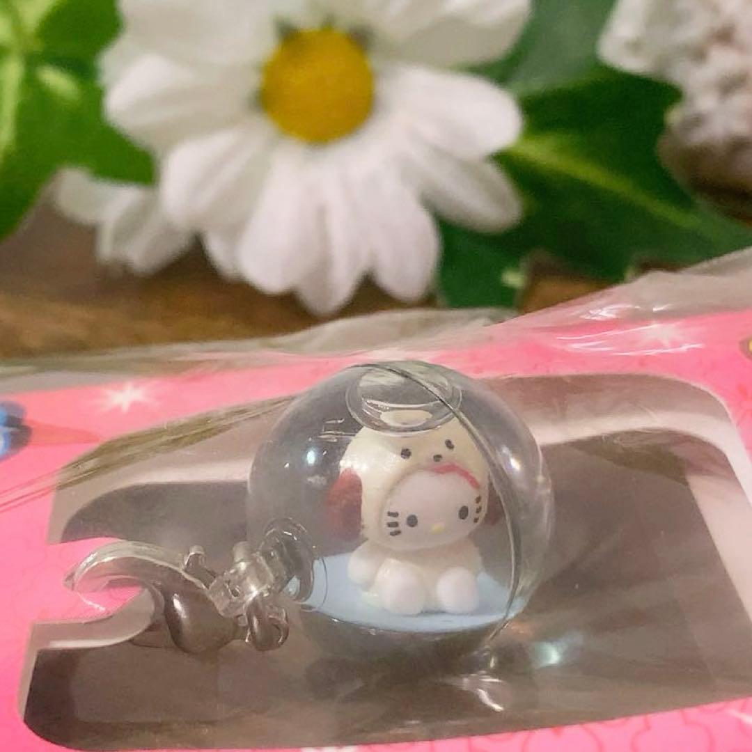 希少】ハローキティ 根付 十二支 戌 水入り丸玉 ファスナーマスコット レア