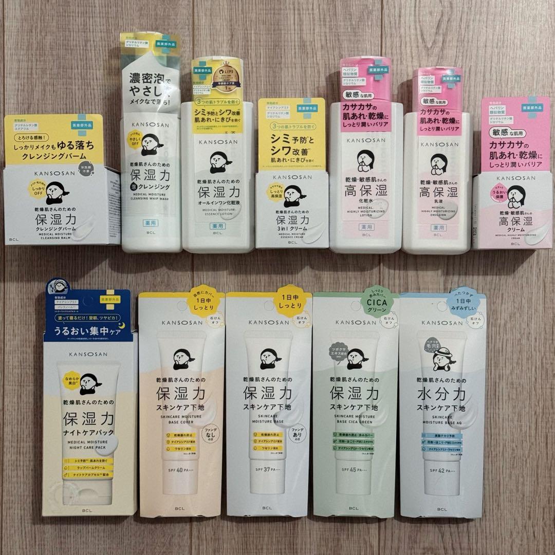 新品　乾燥さん　保湿力スキンケア下地　化粧水　クリーム　ナイトケアパック