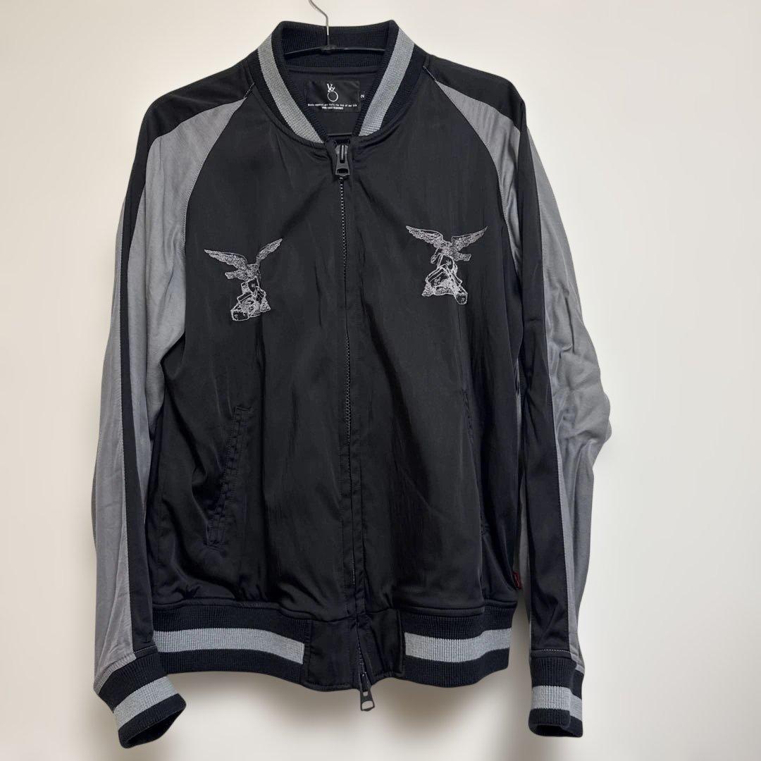 人気ブランド　VIRGO スカジャン 黒/グレー 刺繍入り