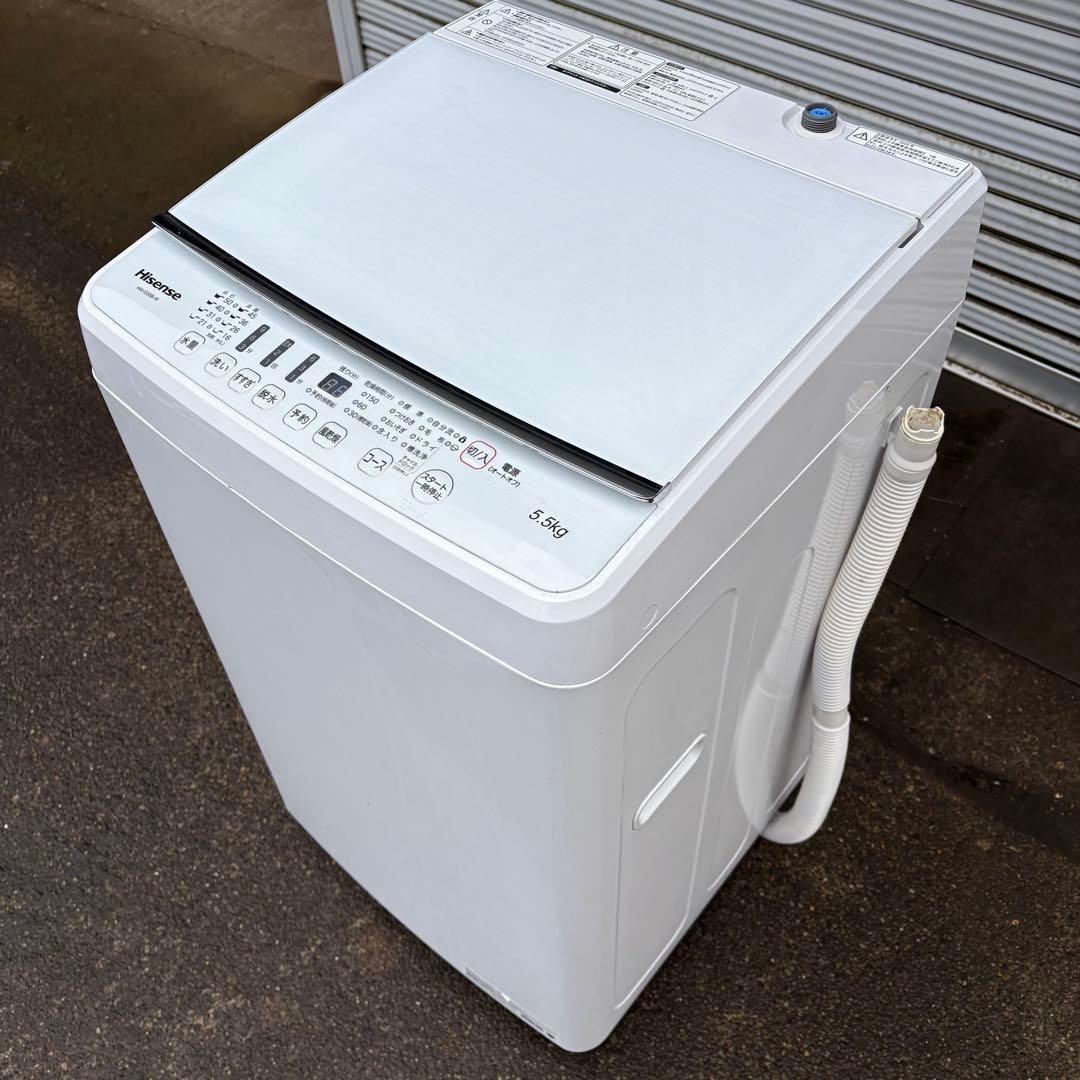 値下げ【東京23区内設置無料‼️】Hisense 洗濯機 5.5kg 2020年製