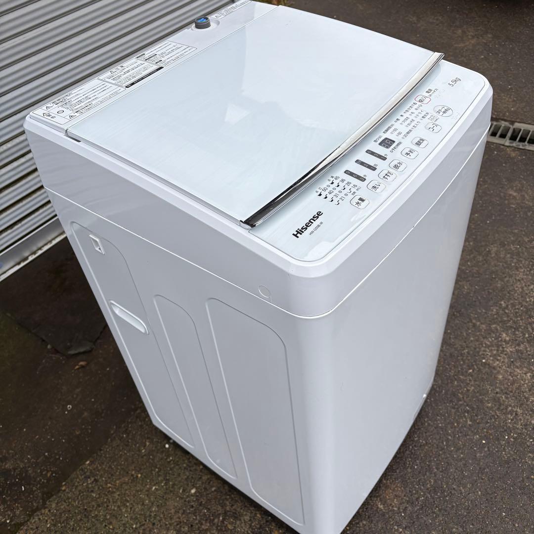値下げ【東京23区内設置無料‼️】Hisense 洗濯機 5.5kg 2020年製